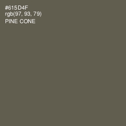 #615D4F - Pine Cone Color Image